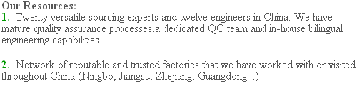 China Sourcing Resources